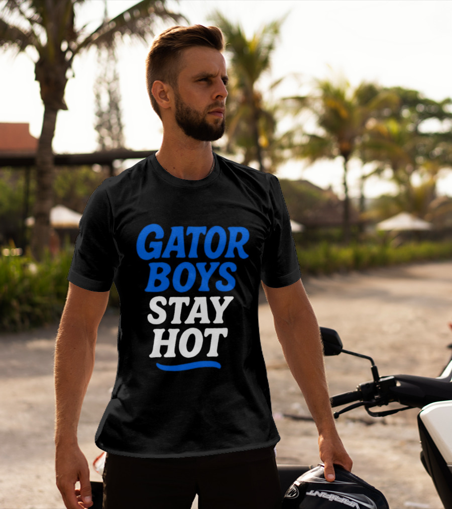 Florida Gator Boys Stay Hot Blue And White T-Shirt