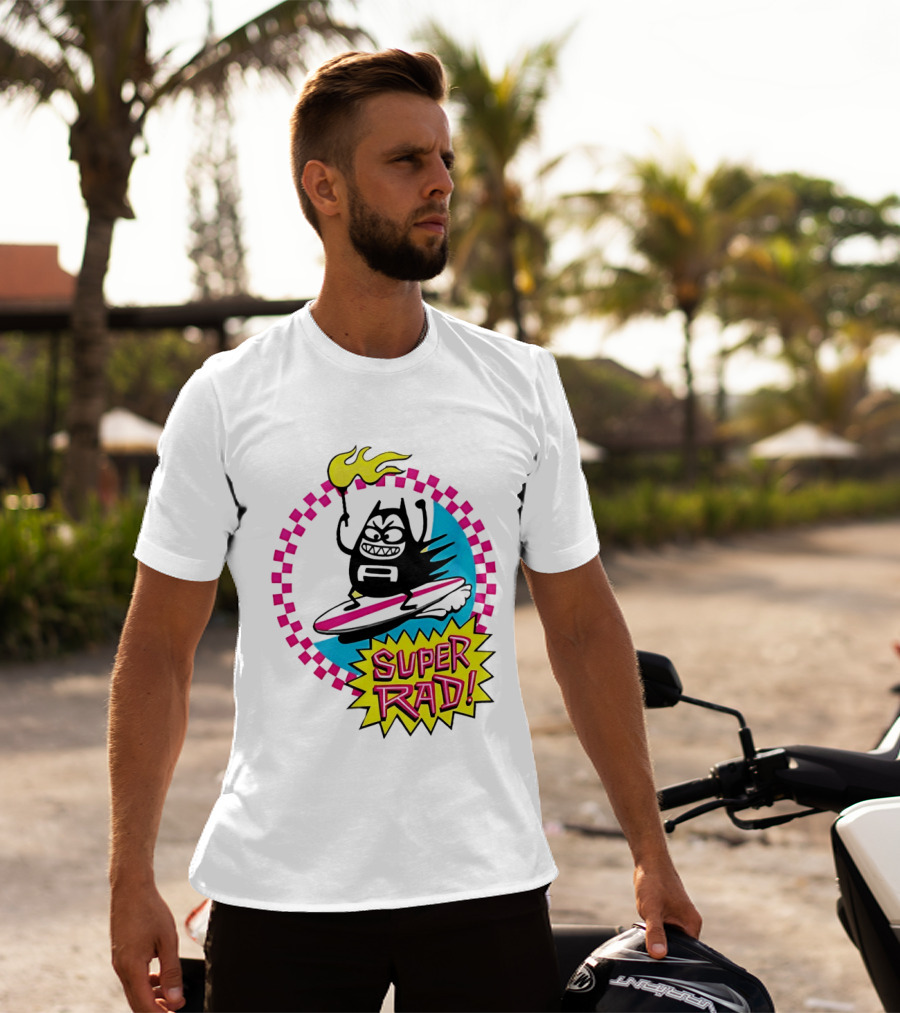 Aquabats Surfing Super Rad Flame Animated T-Shirt