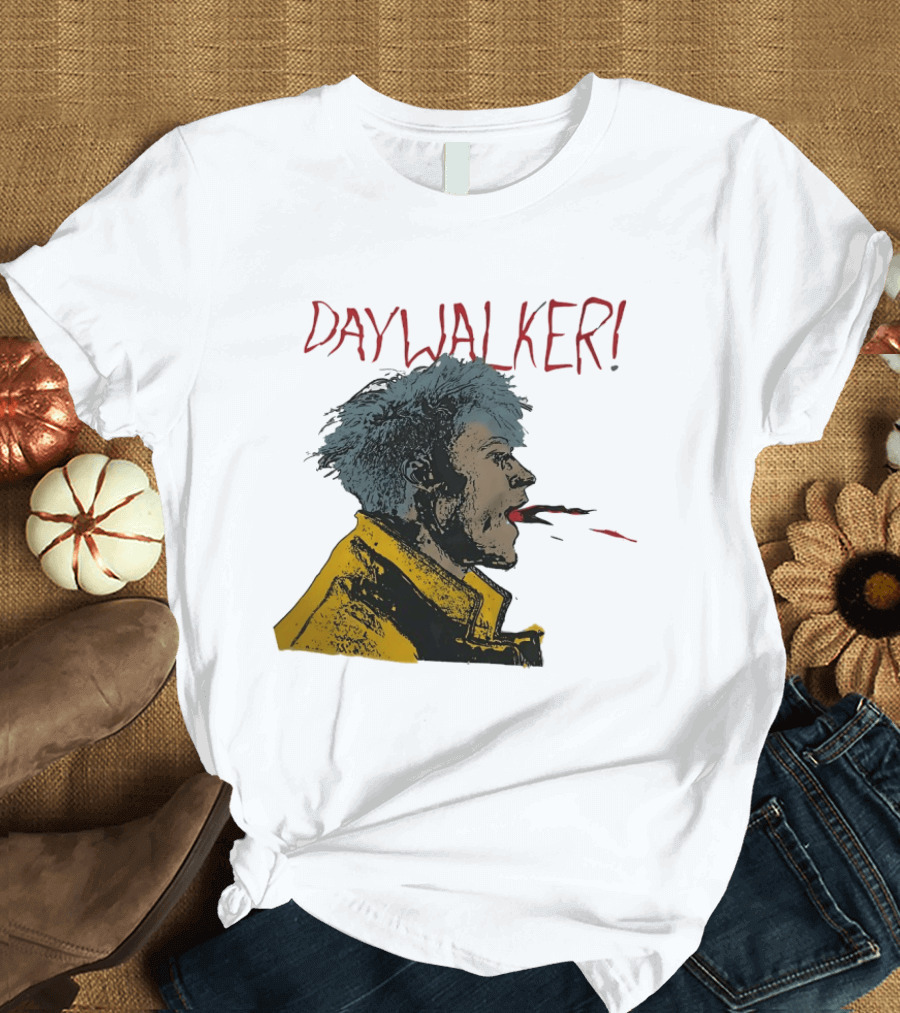 Machine Gun Kelly Daywalker Illustration With Character And Yellow Jacket T-Shirt