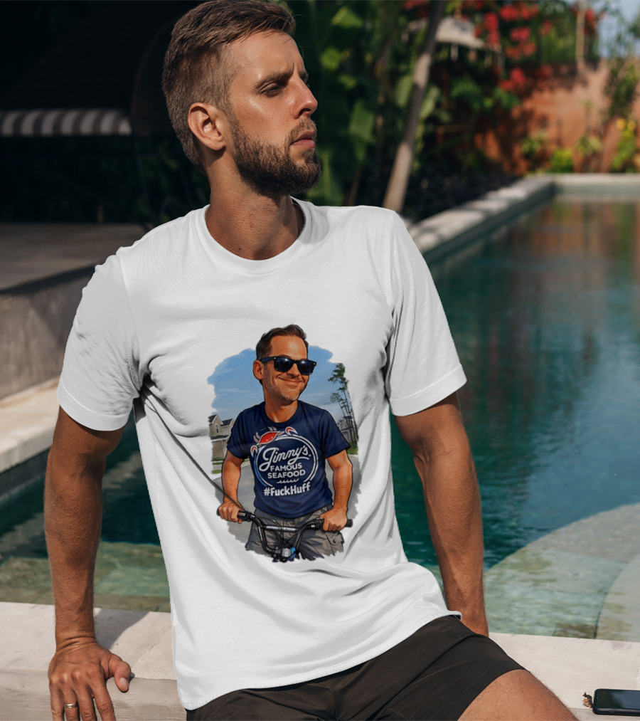 Jinny's Famous Seafood #FckHuff Bold Catchy Phrase T-Shirt
