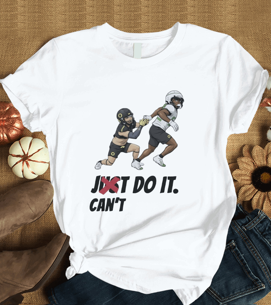 Just Can't Do It Football Players Chase In Action T-Shirt
