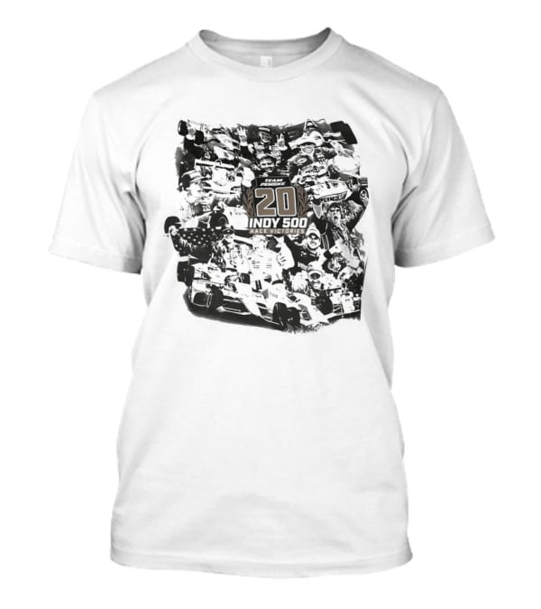 Team Penske 20 Indy 500 Race Victories Racing Heritage And Milestones T-Shirt