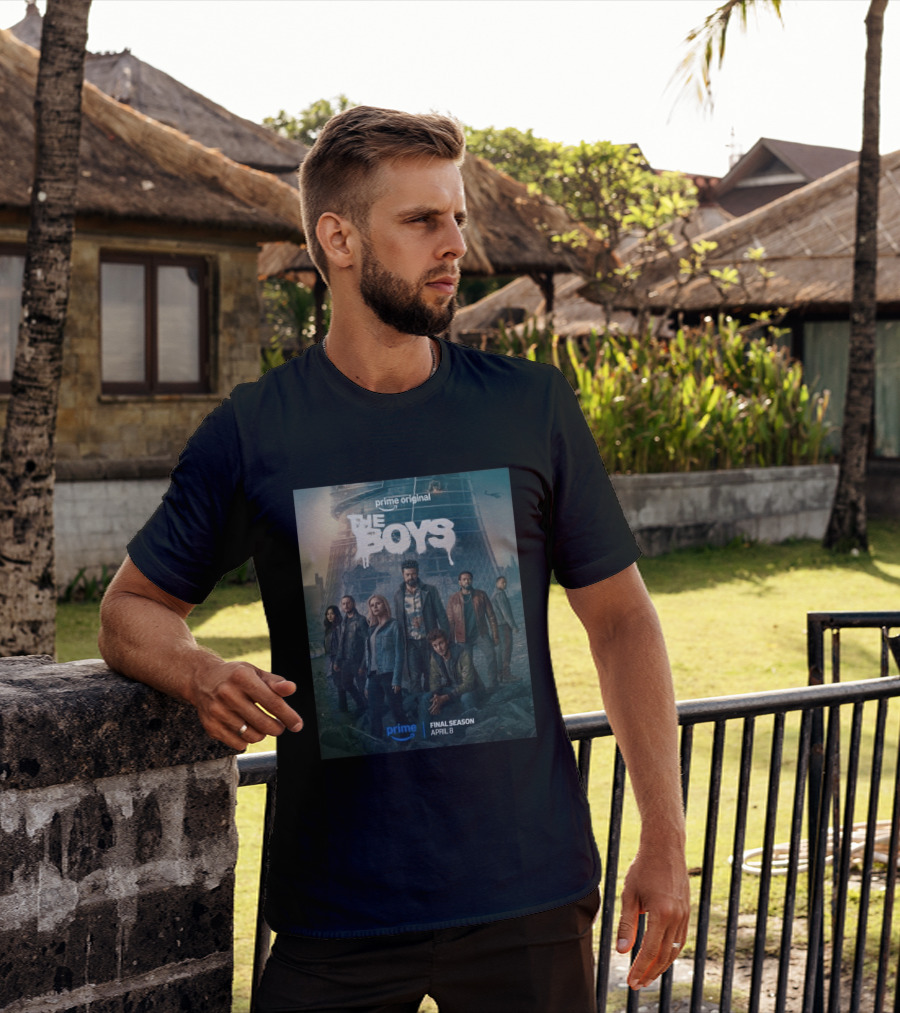 Prime Original The Boys Final Season April 8 Release Promotion T-Shirt