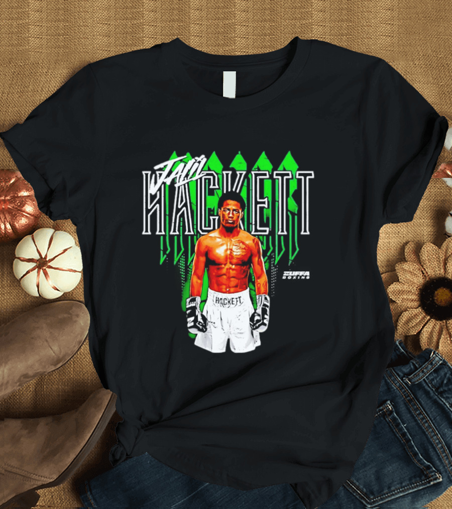 Jalil Hackett Signature Boxing Fighter Name Zuffa Boxing T-Shirt