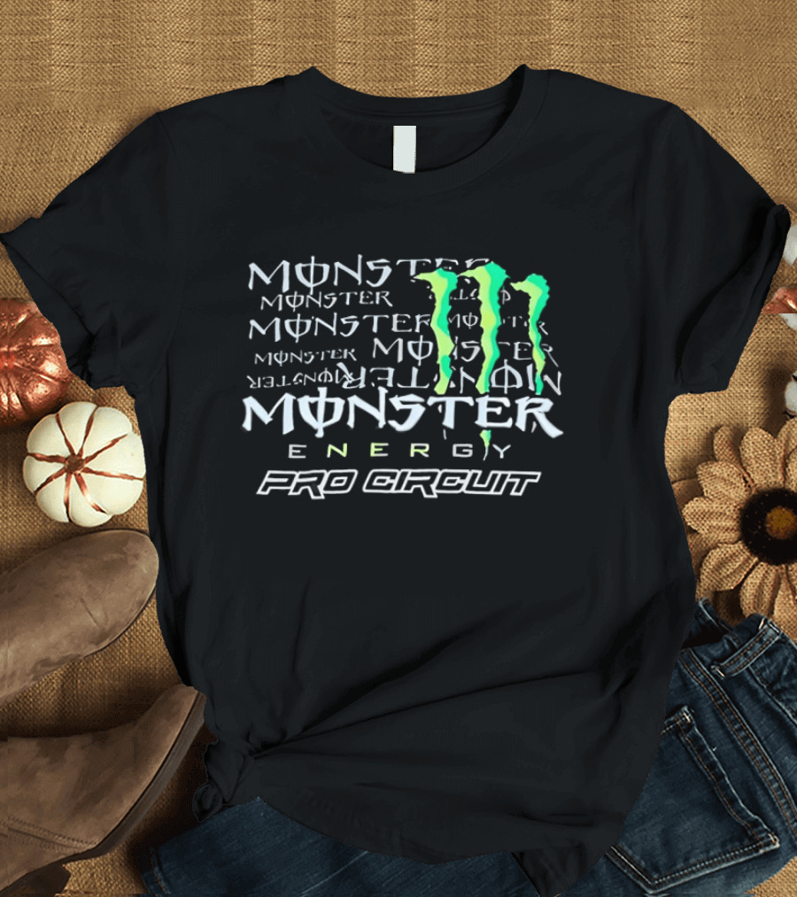 Monster Energy Pro Circuit Racing Drink Triple M Claw T-Shirt