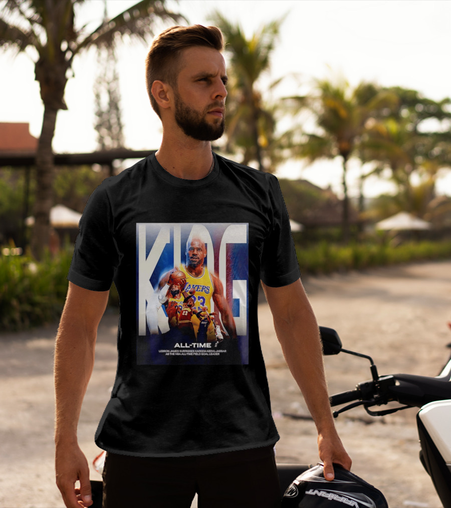 KING Lebron James Surpasses Kareem Abdul Jabbar As NBA All Time Field Goal Leader T-Shirt
