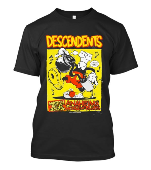 Descendents House Of Blues Anaheim March 5 6 2026 Event T-Shirt