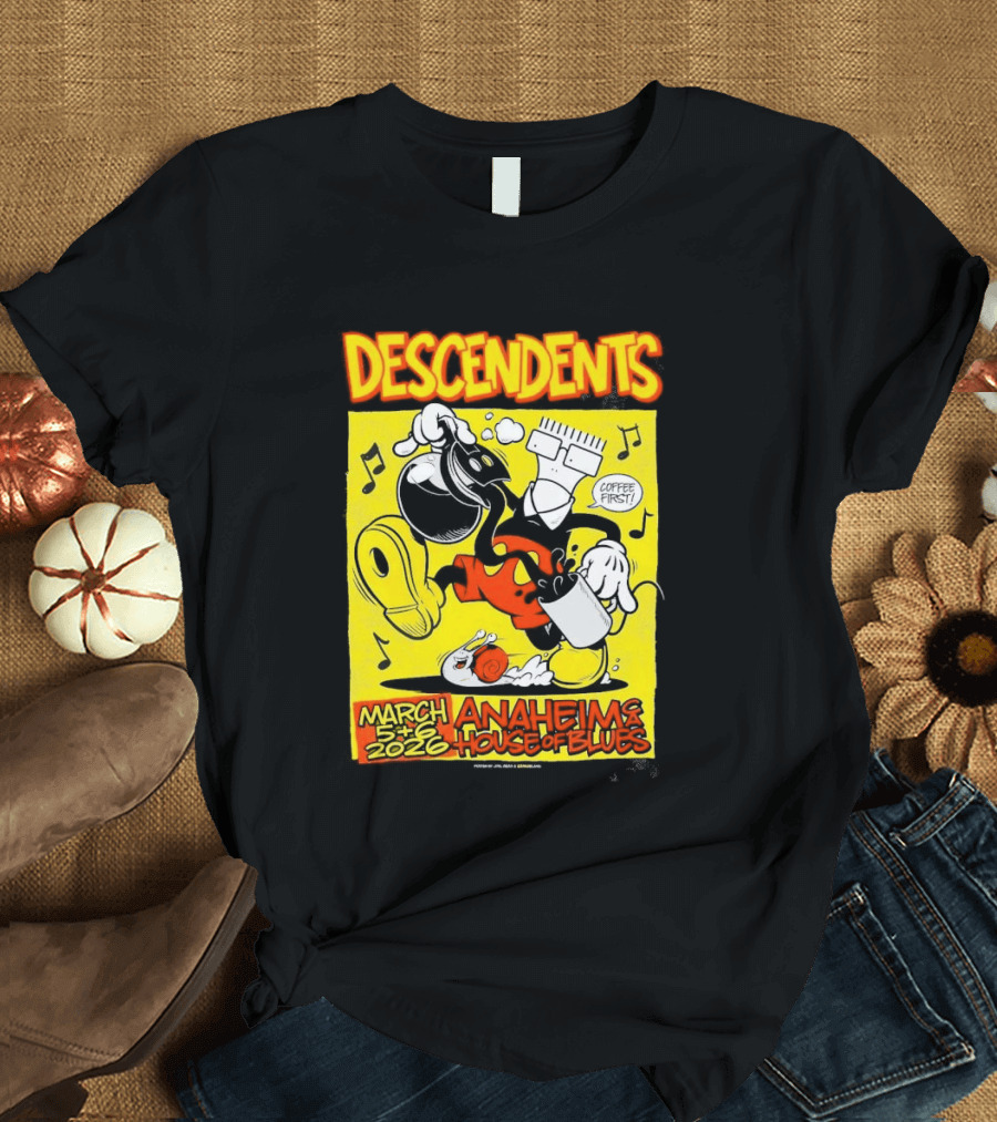 Descendents House Of Blues Anaheim March 5 6 2026 Event T-Shirt