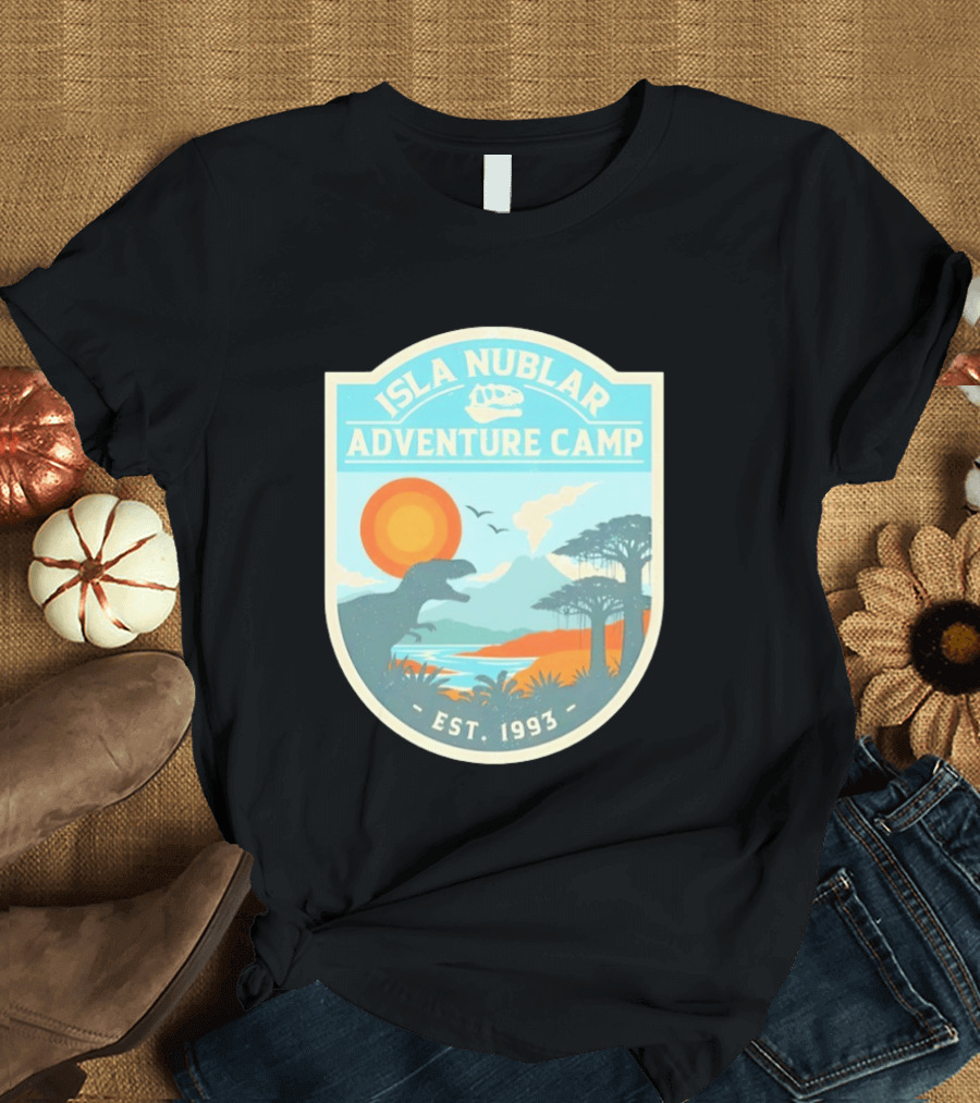 Isla Nublar Adventure Camp Dinosaur Island Est 1993 T-Shirt