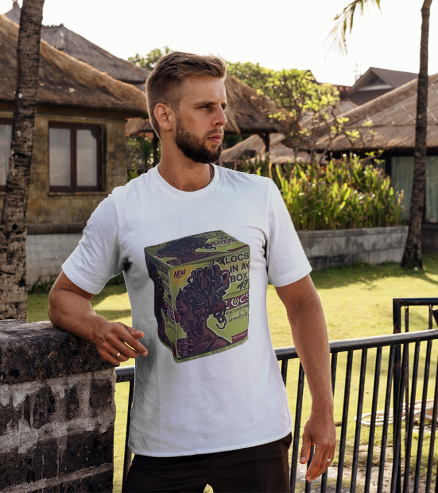 Locs In A Box How To Paint Hair Drawn By Zoe Not A Relaxer Waves Fro Wild T-Shirt