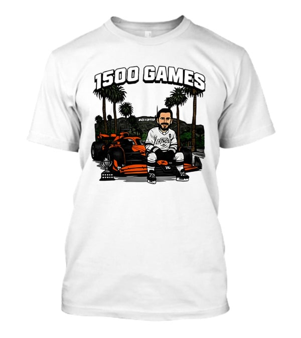 Los Angeles Kings Anze Kopitar 1500 Games Celebration 2026 T-Shirt