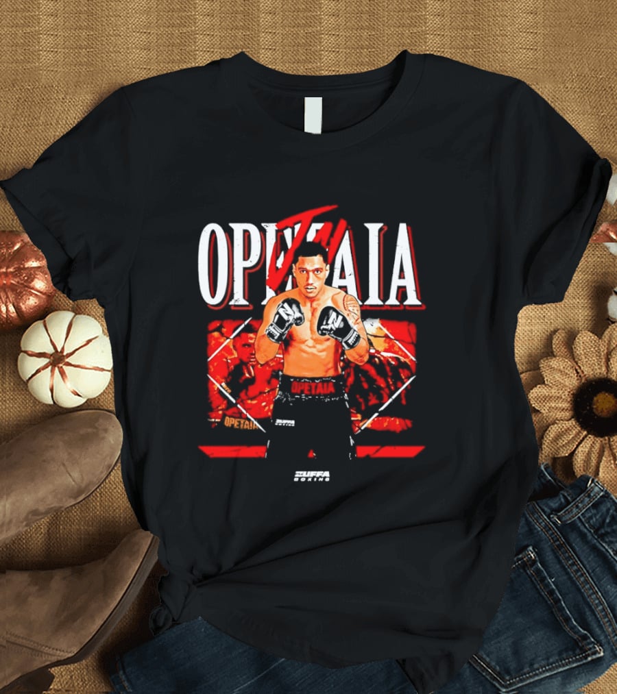 Jai Opetaia Boxing Zuffa Fighter Dynamic Pose T-Shirt