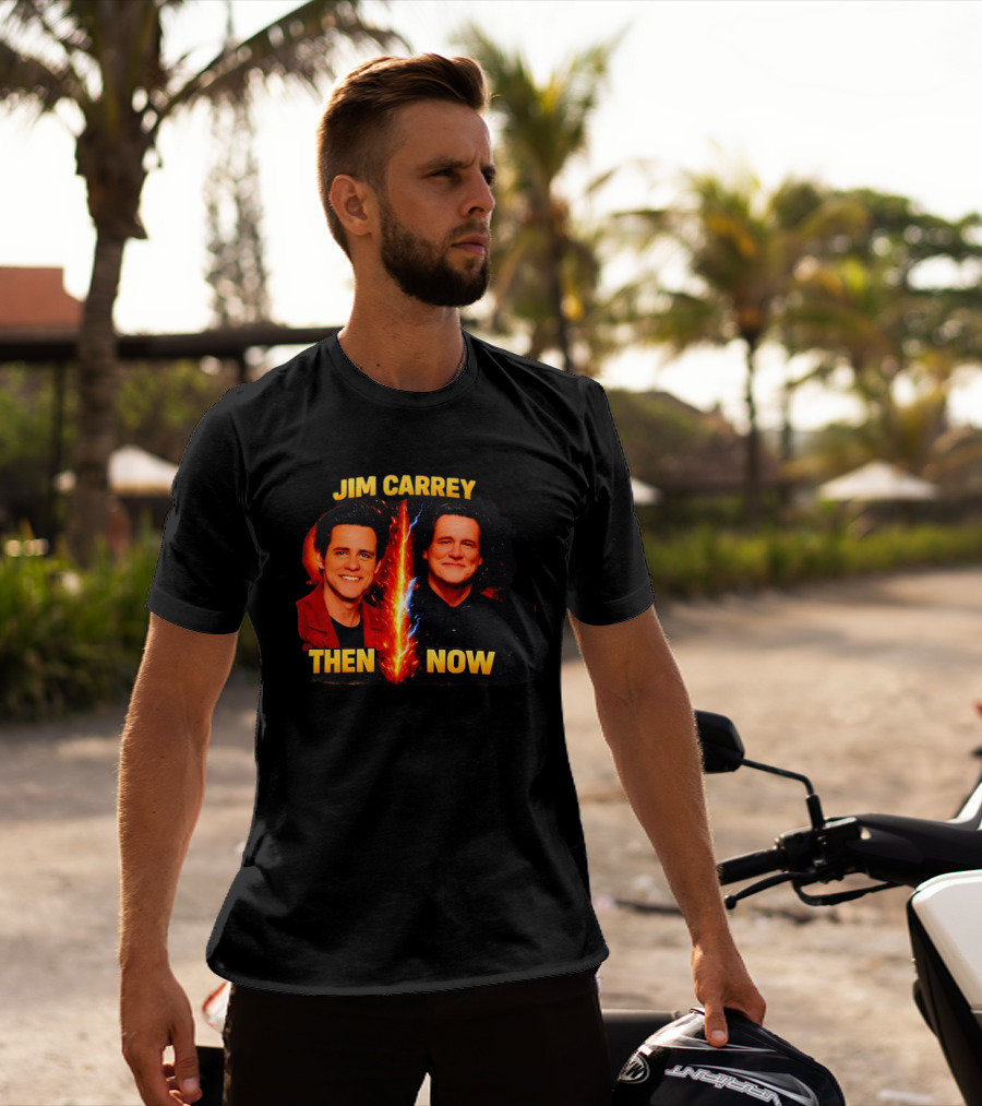 Jim Carrey Then And Now Evolution T-Shirt