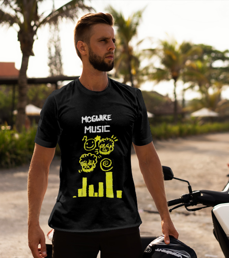 Mcgwire Music Chart With Smiley Faces And Music Bars T-Shirt