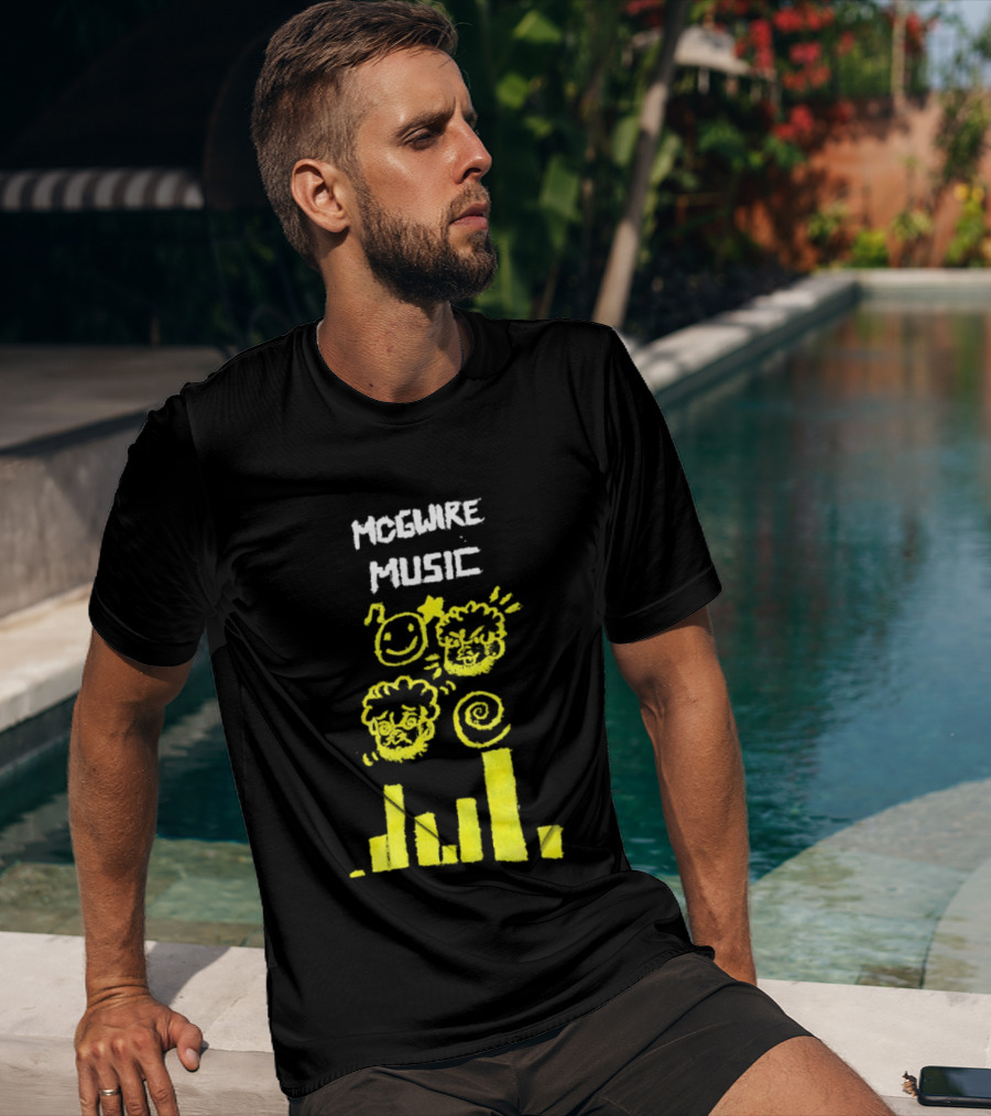 Mcgwire Music Chart With Smiley Faces And Music Bars T-Shirt