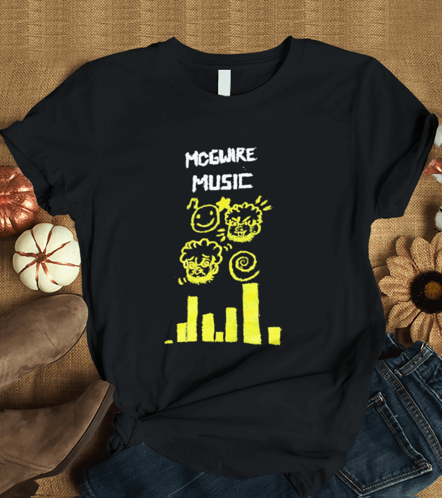 Mcgwire Music Chart With Smiley Faces And Music Bars T-Shirt