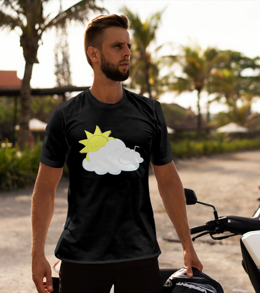 Sun Eating A Cloud Cartoon T-Shirt