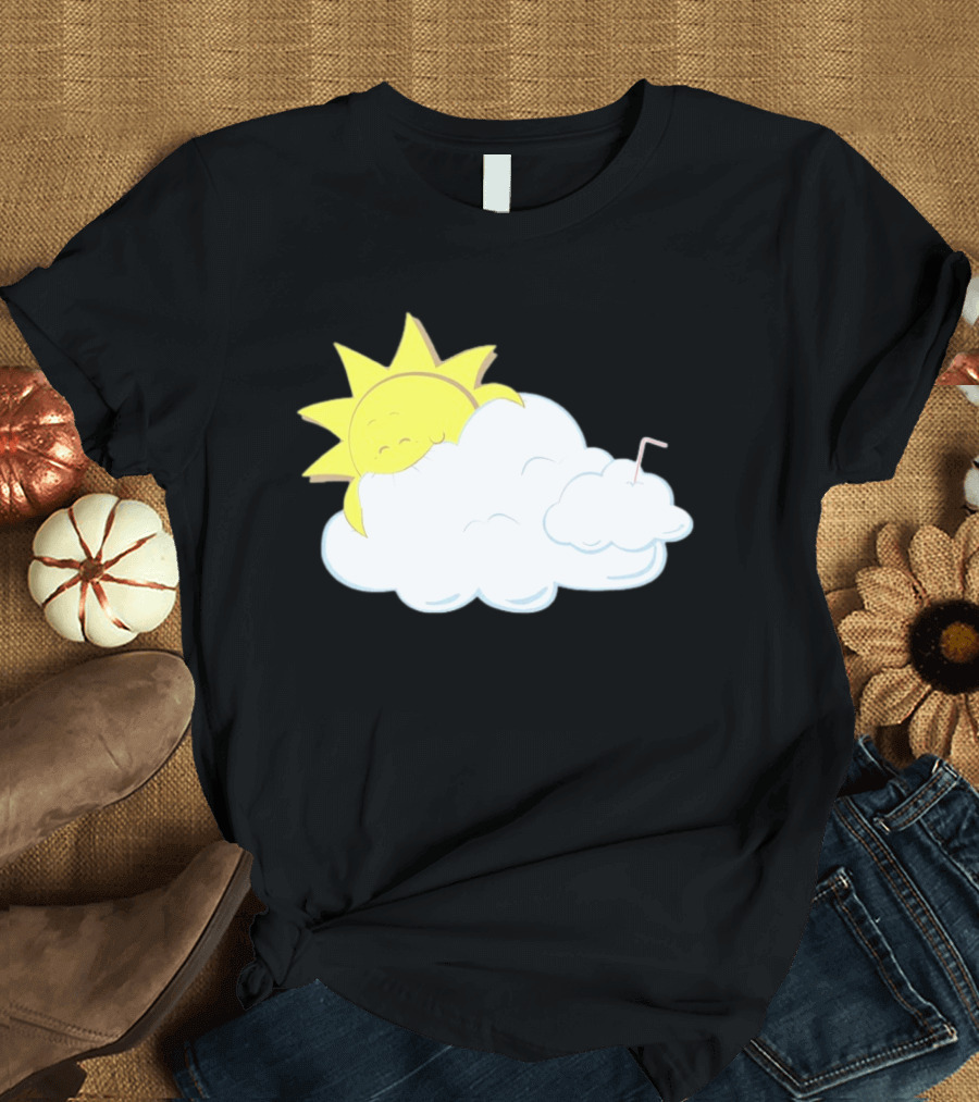 Sun Eating A Cloud Cartoon T-Shirt