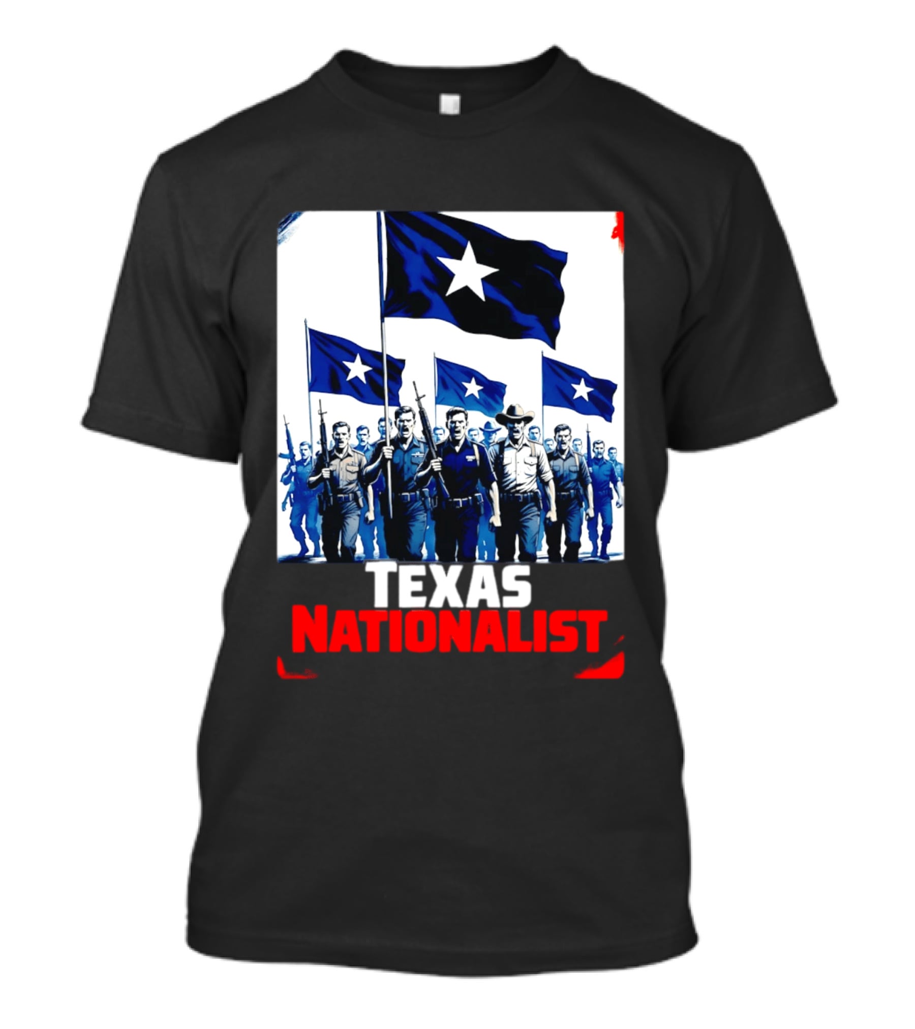 Texas Nationalist A New Texas Revolution Is Coming Patriotic Flag T-Shirt