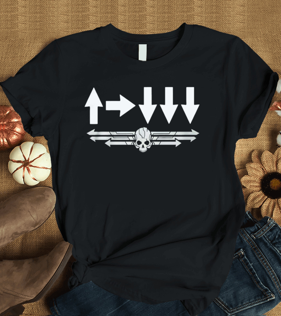 Helldivers Skull Arrows Gaming 500Kg Bomb Code T-Shirt