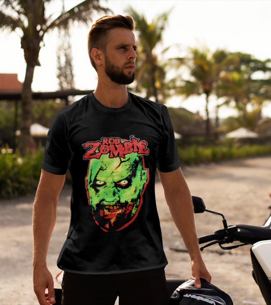 Rob Zombie Bring Out Your Dead Green Zombie Head T-Shirt