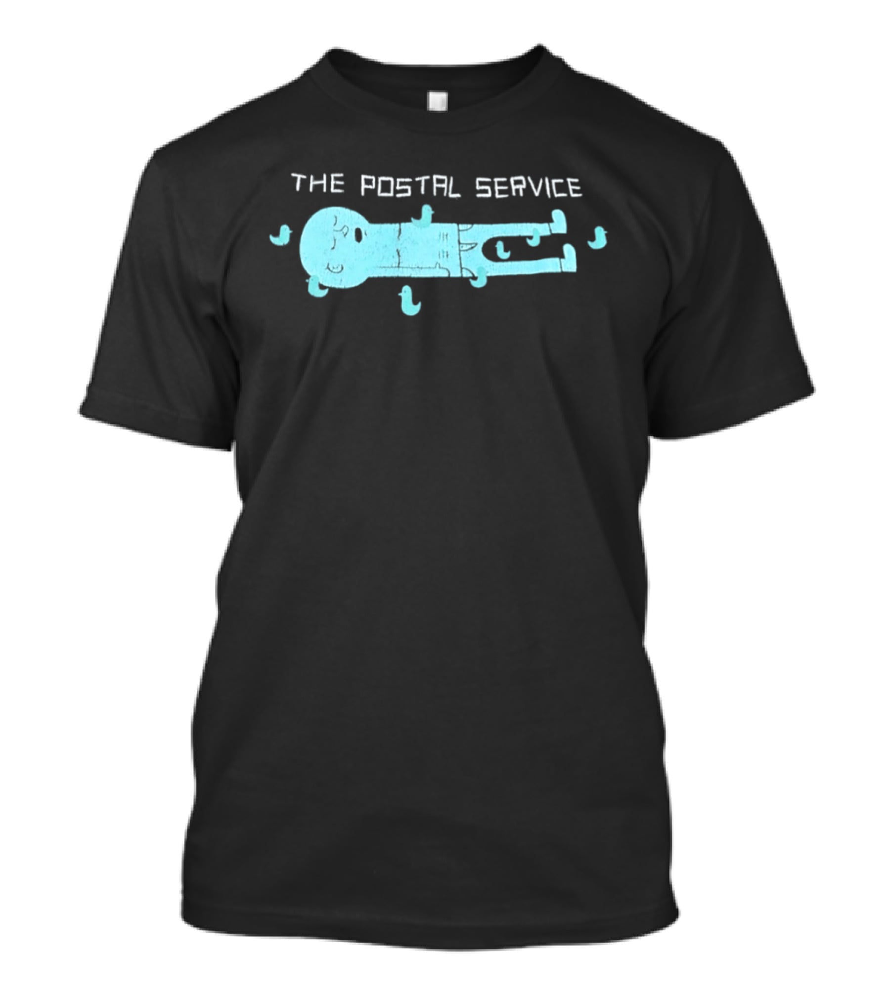 The Postal Service Key Imagery With Blue Bird T-Shirt