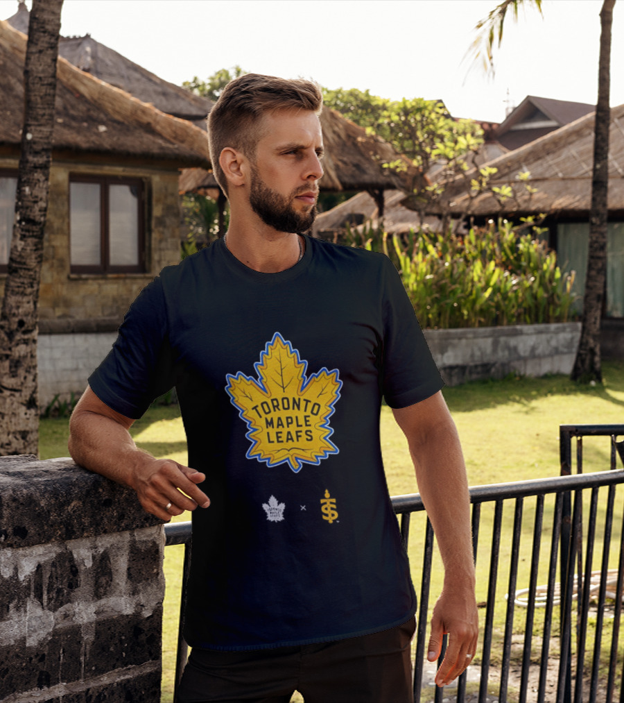 Toronto Maple Leafs Toronto Sceptres Collaboration Yellow Maple Leaf T-Shirt