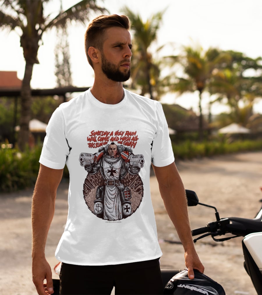 Someday A Holy Rain Will Come And Wash All This Scum Off The Galaxy Jansen Baracho T-Shirt