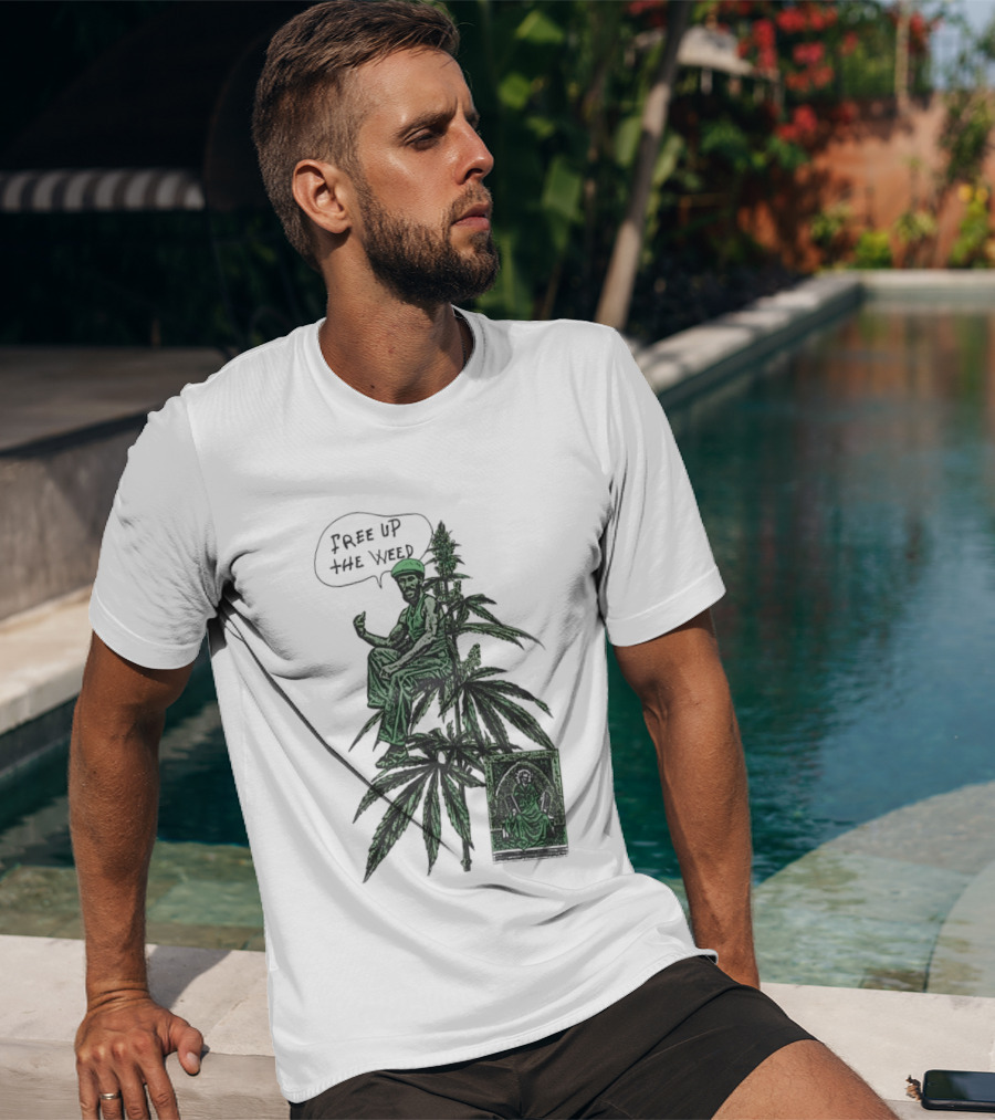 Free Up The Weed Lee Scratch Perry Cannabis T-Shirt