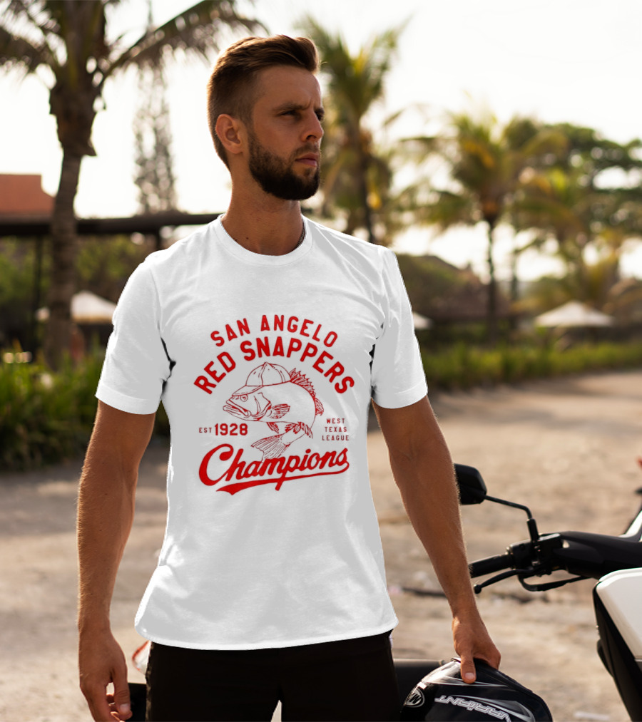 San Angelo Red Snappers Champions Est 1928 Herders Baseball Teams Defunct T-Shirt