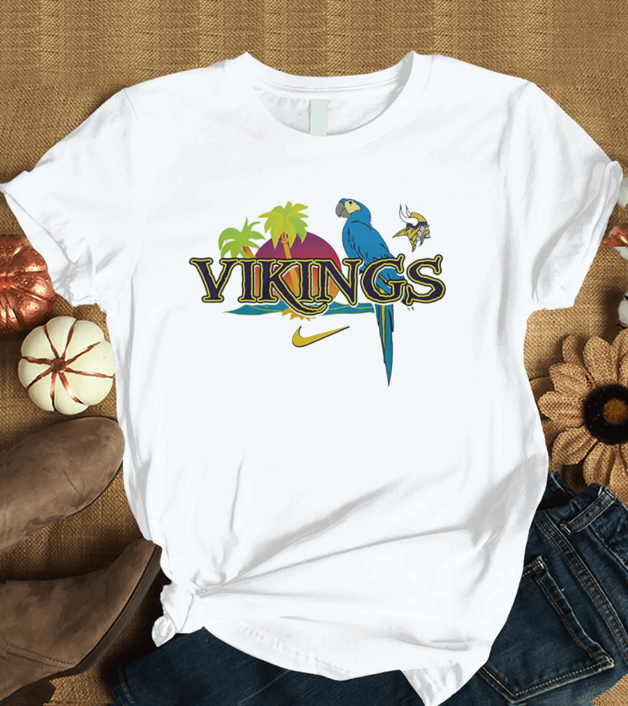 Vikings Parrot Tropical Island Nike Minnesota T-Shirt