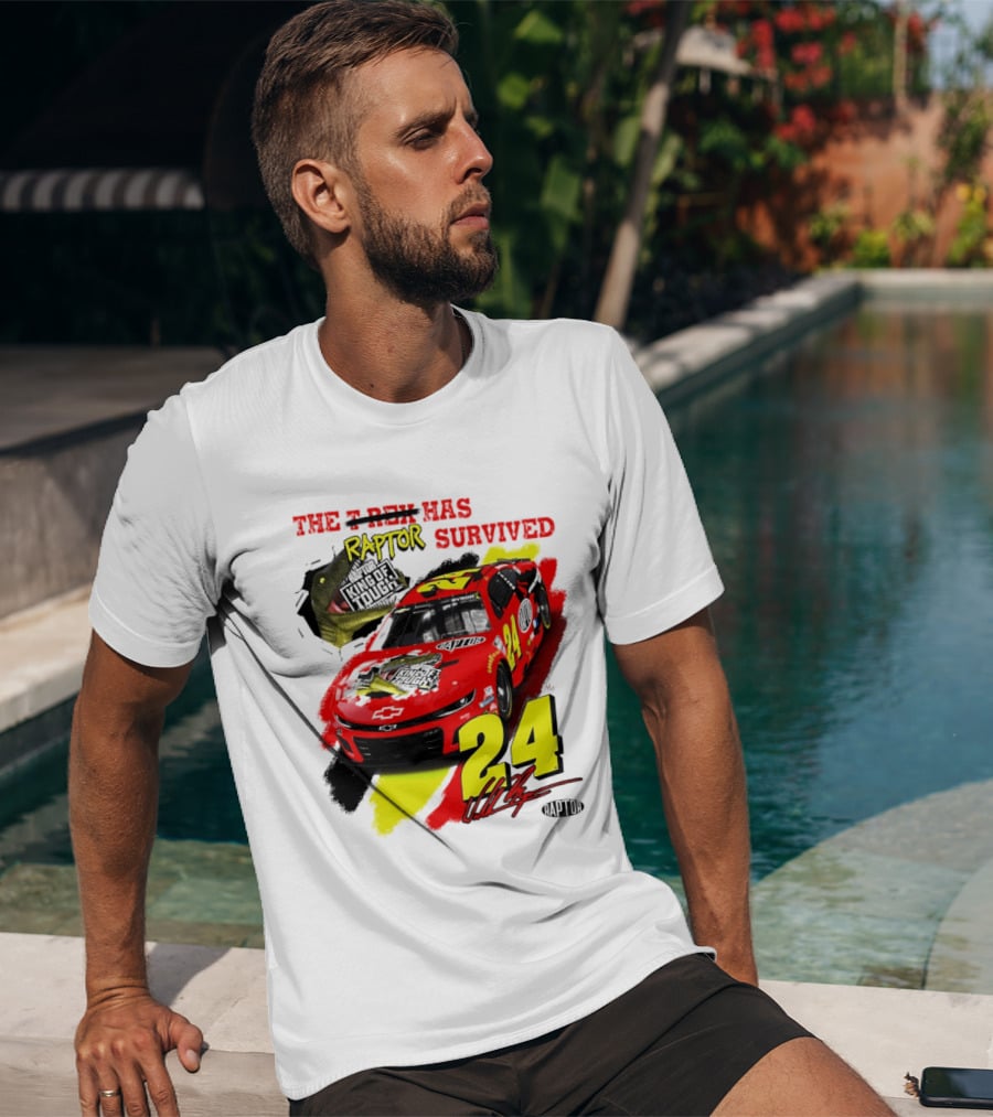 William Byron 24 NASCAR Chevrolet Camaro Raptor Survived King Of Tough T-Shirt
