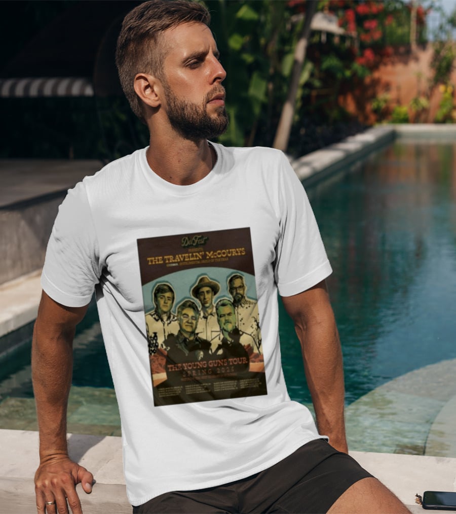 DelFest Presents The Travelin' McCourys IBMA Instrumental Group Of The Year The Young Guns Tour Spring 2026 Featuring The Next Generation Of Pickers T-Shirt