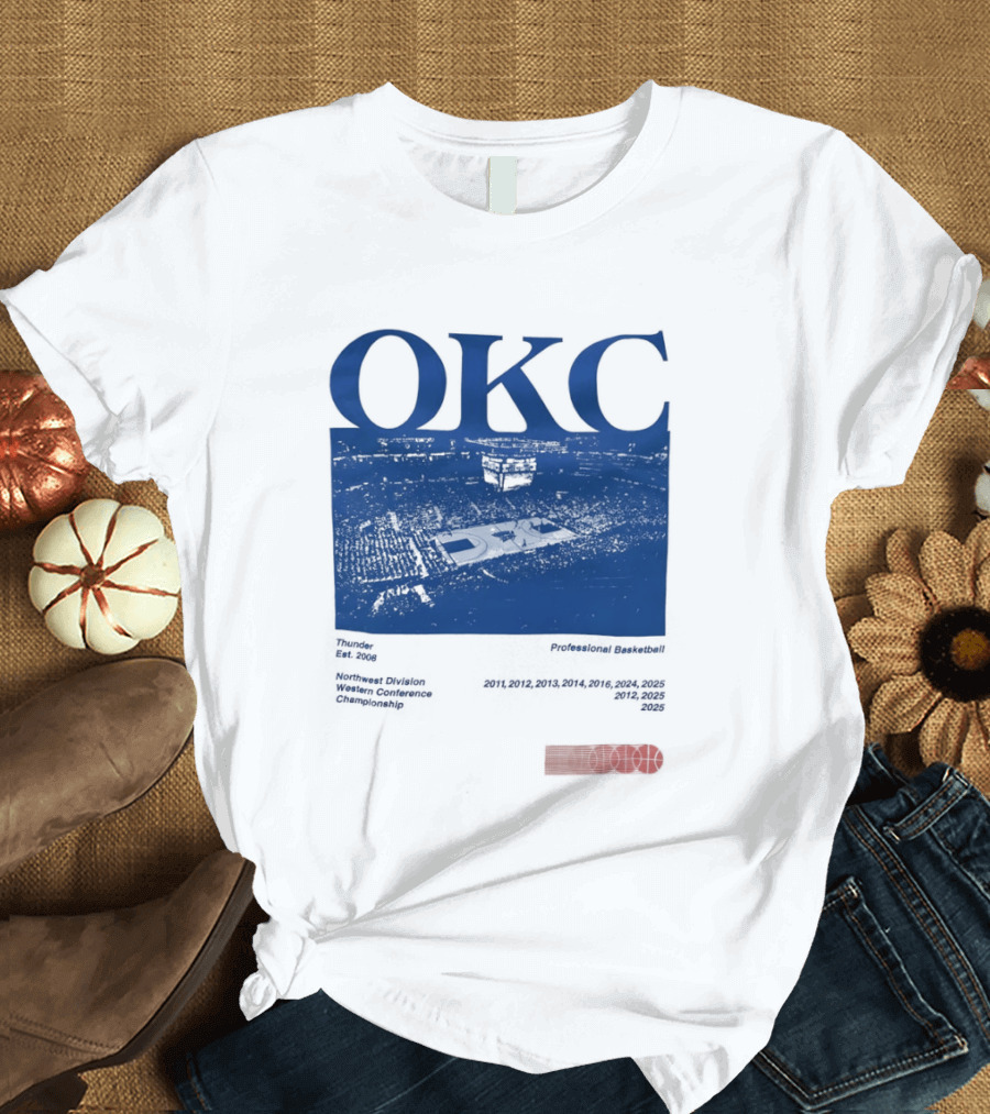 Oklahoma City Thunder Basketball Team OKC Thunder Nike NBA T-Shirt