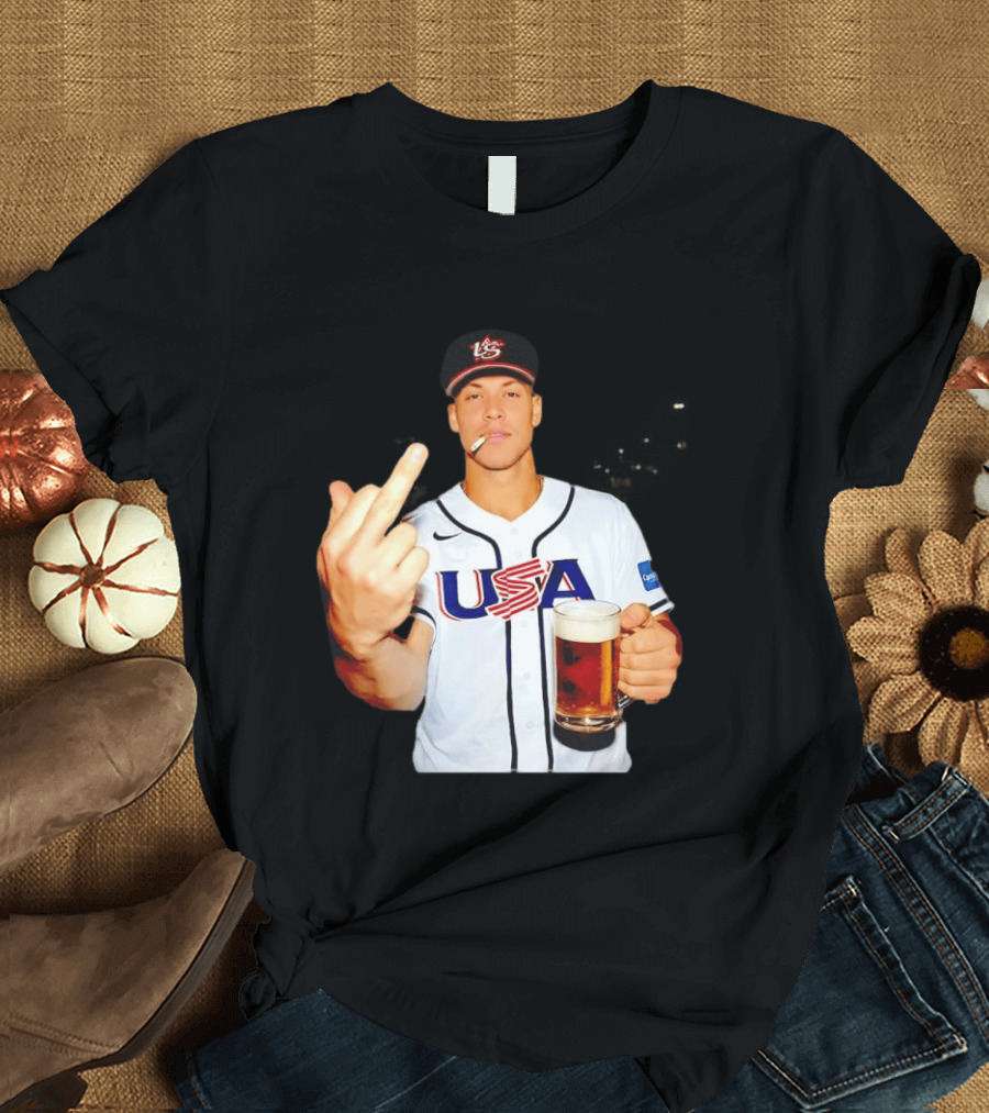 USA Basketball Team After Hours Middle Finger Aaron Judge T-Shirt