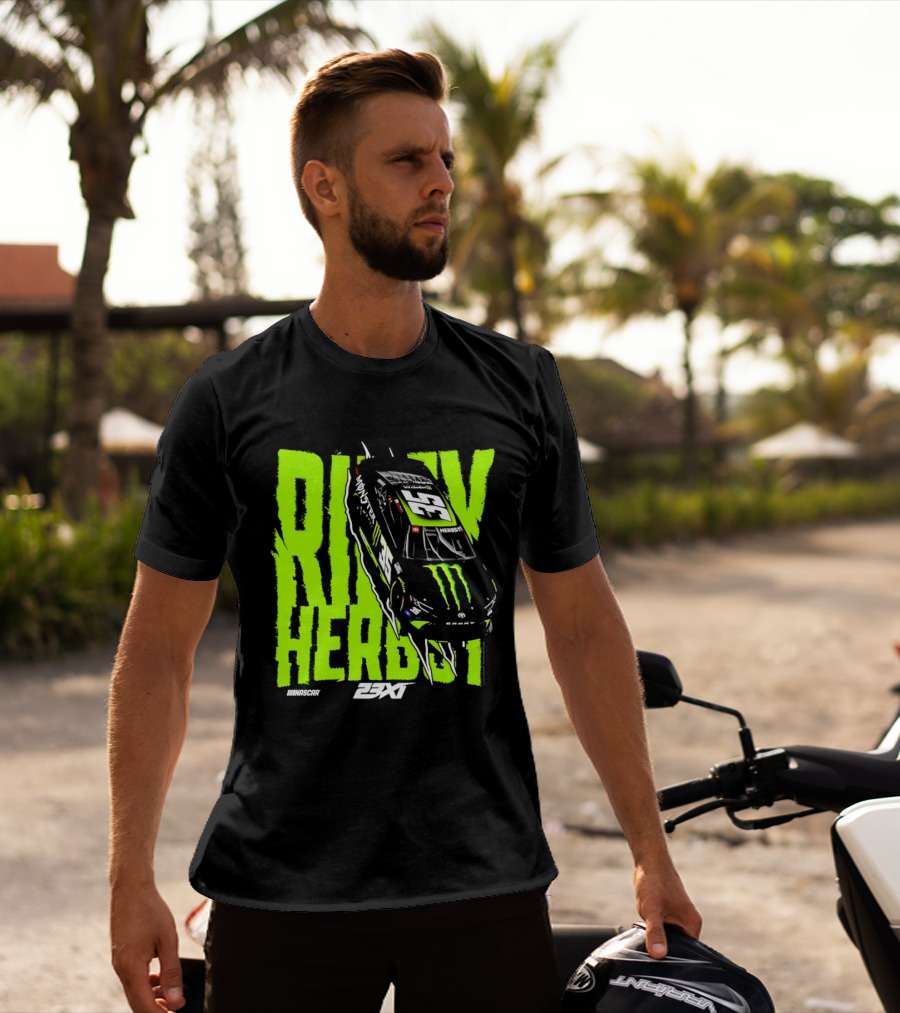 Riley Herbst No 35 Toyota Camry Monster Energy Racing 23XI NASCAR T-Shirt