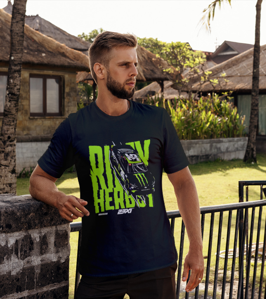 Riley Herbst No 35 Toyota Camry Monster Energy Racing 23XI NASCAR T-Shirt