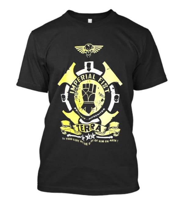 Imperial Fist Honor Terra Skull Emblem Icon Wings T-Shirt