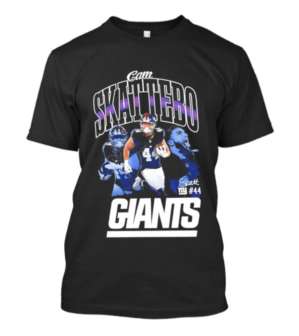 Giant Skattebo Giants Football Blue Sports Team #34 T-Shirt