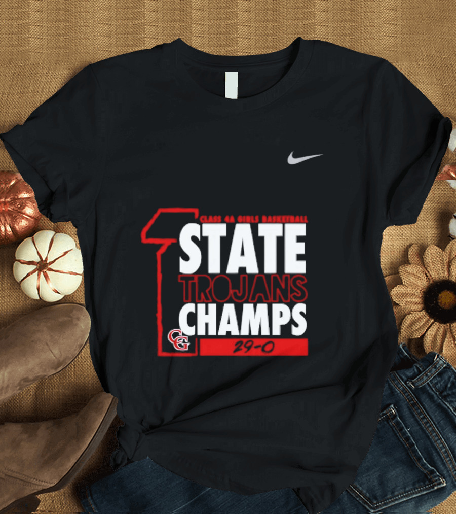 Center Grove Trojans Girls Basketball Class 4A State Champs 29 0 Nike T-Shirt