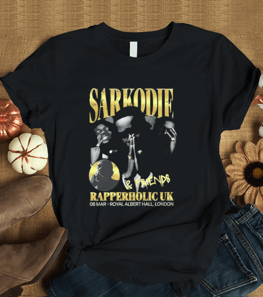 Sarkodie And Friends Rapperholic UK Made Of Black London 2015 T-Shirt