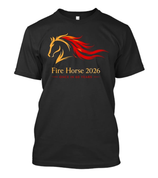 Fire Horse 2026 Once In 60 Years Chinese New Year T-Shirt