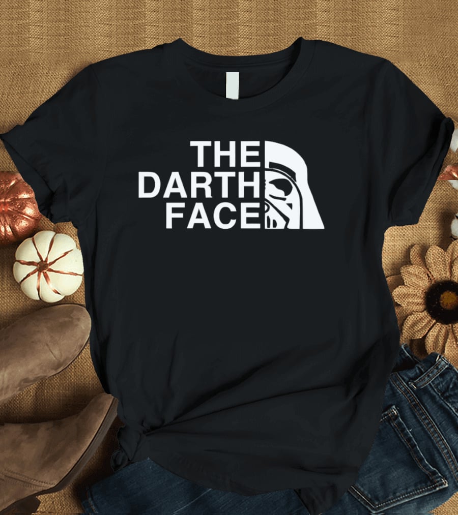The Darth Face Half Helmet Jedi Sith T-Shirt