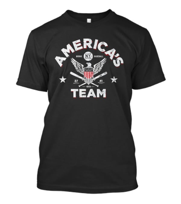 America's Team Eagle Baseball 1941 Yankees T-Shirt