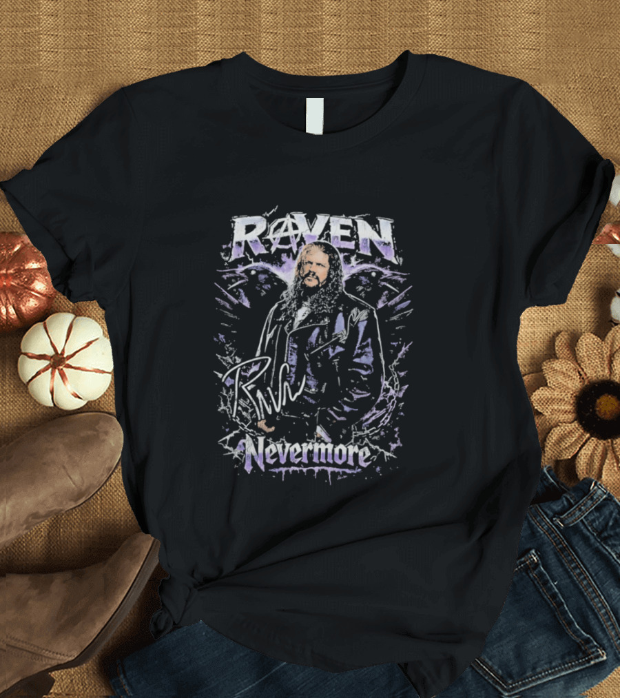 Raven Nevermore Beard Wrestling T-Shirt