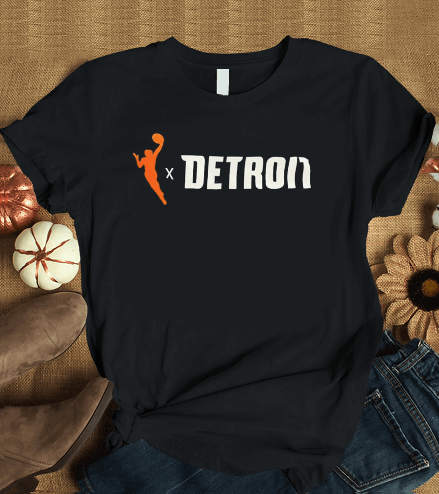 WNBA X Detroit Collaboration Featuring Iconic Basketball T-Shirt