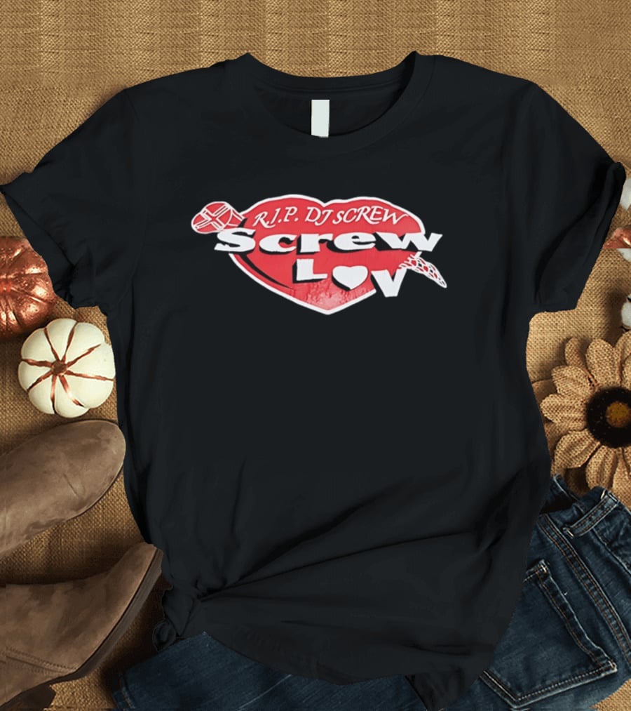 RIP DJ Screw Screw Love Heart T-Shirt