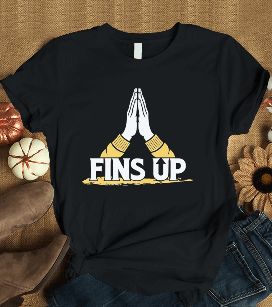 Long Island University Sharks Fins Up Team Spirit T-Shirt