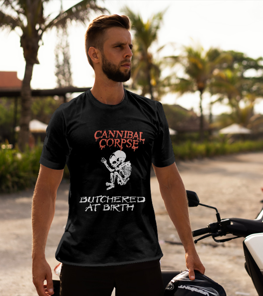 Cannibal Corpse Butchered At Birth Skeleton T-Shirt