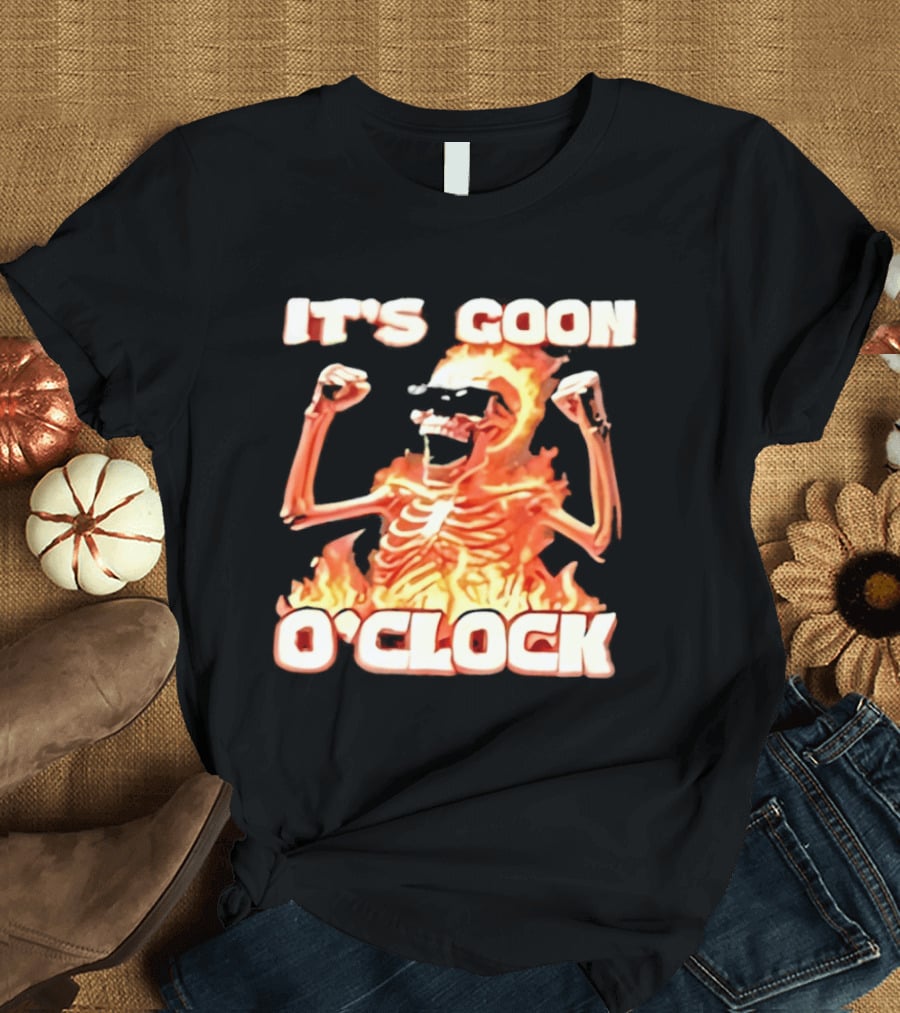 It's Goon O' Flaming Skeleton Fist Pump T-Shirt